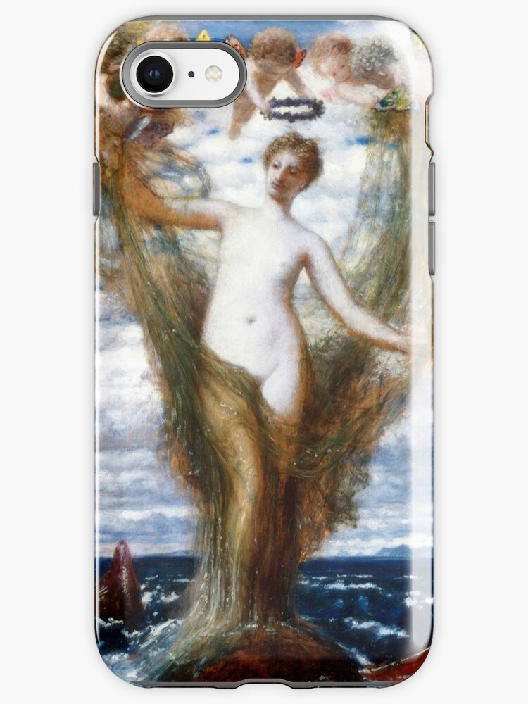 Venus Rising From The Sea Arnold Bocklin 1872 Iphone Case Cover By Forgottenbeauty Redbubble