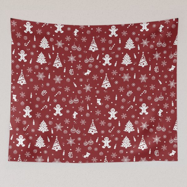 Item preview, Cheerful Red Christmas Pattern designed and sold by Simplulina.