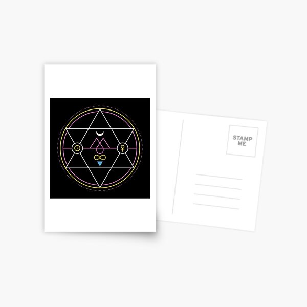 Alchemy Transmutation Circle - True Love Symbol Postcard