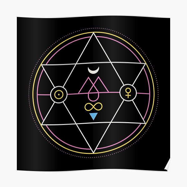 Alchemy Transmutation Circle - True Love Symbol Poster