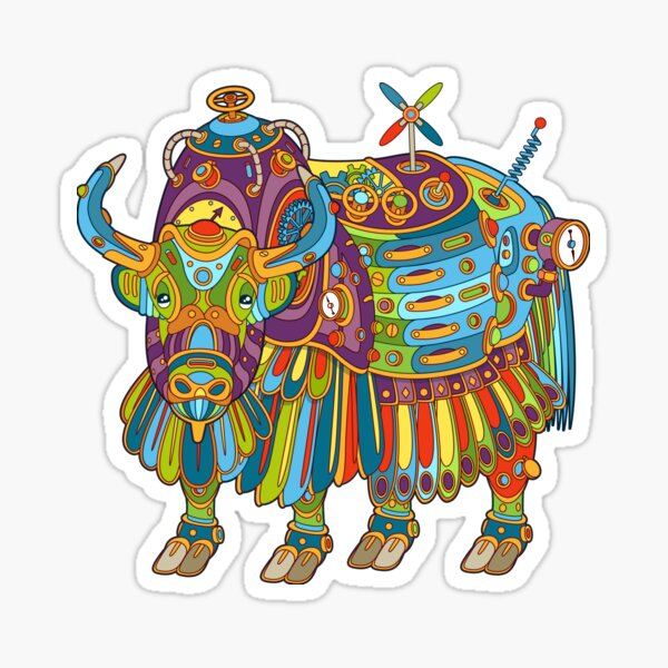Yak Sticker