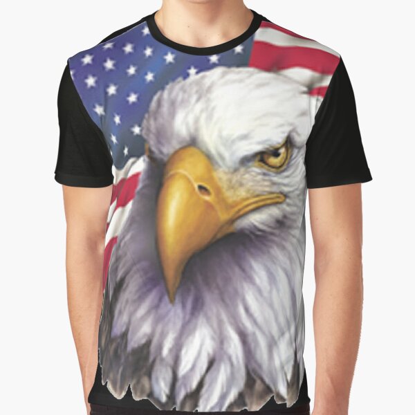 Liberty Graphics Bald Eagles Adult Natural T-Shirt XXL