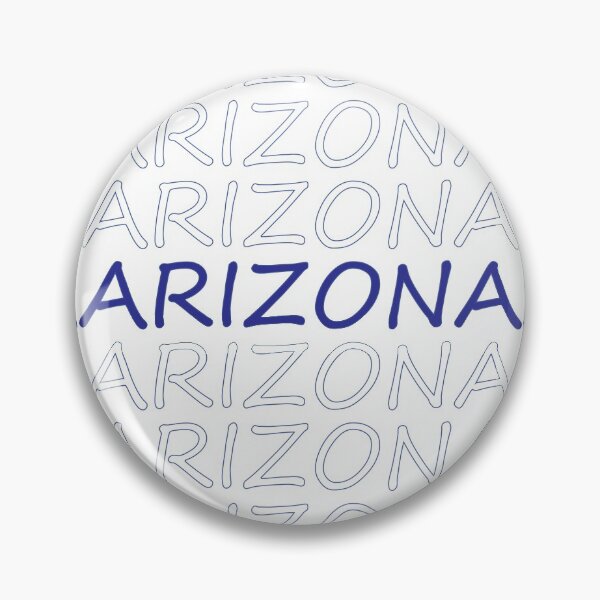 Item preview, Arizona Repeating Blue Bold Uppercase designed and sold by artbylukas.