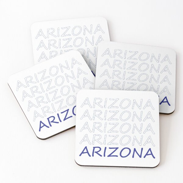 Item preview, Arizona Repeating Blue Bold Uppercase designed and sold by artbylukas.