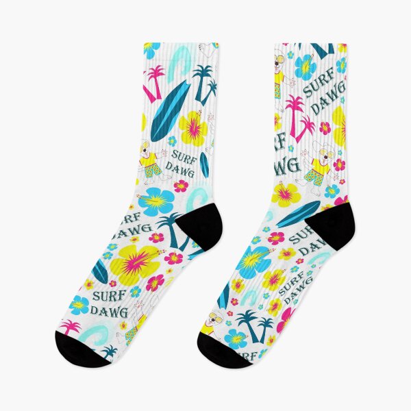 Item preview, Surfing Surf dawg pattern designed and sold by Fluffpotsdesign.
