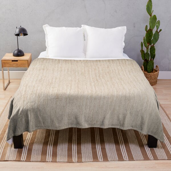 Beige Throw Blanket