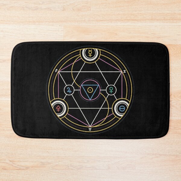 Alchemy Transmutation Circle - Self-development Symbol Bath Mat