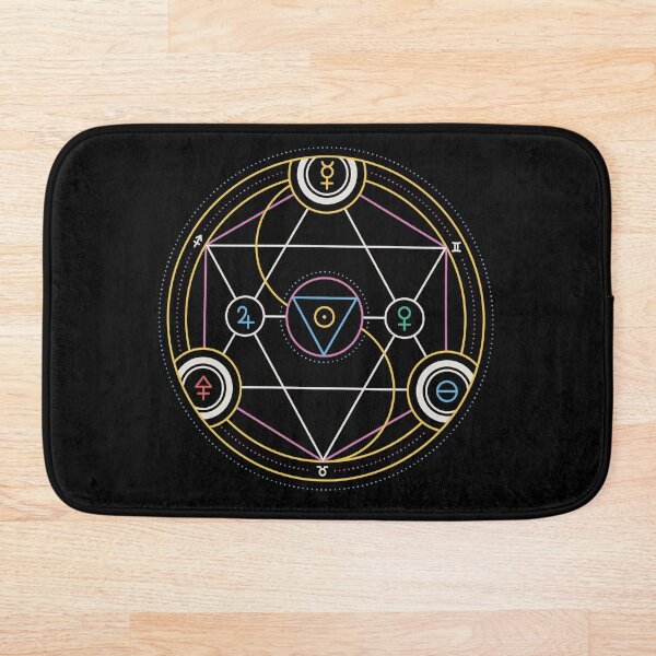 Alchemy Transmutation Circle - Self-development Symbol Bath Mat