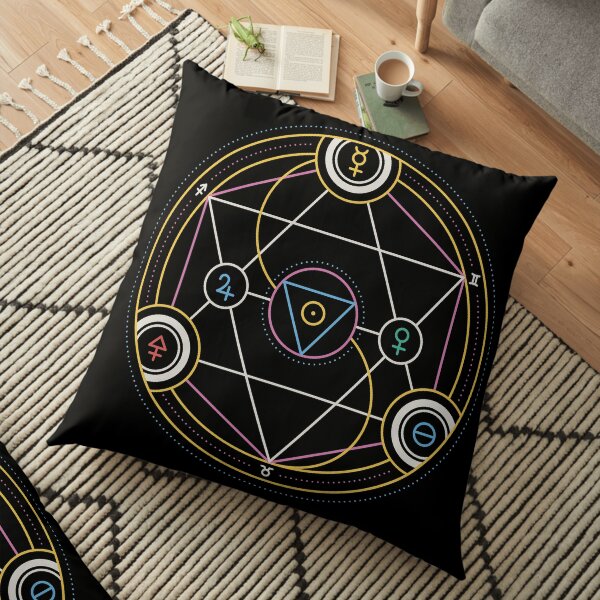 Alchemy Transmutation Circle - Self-development Symbol Floor Pillow