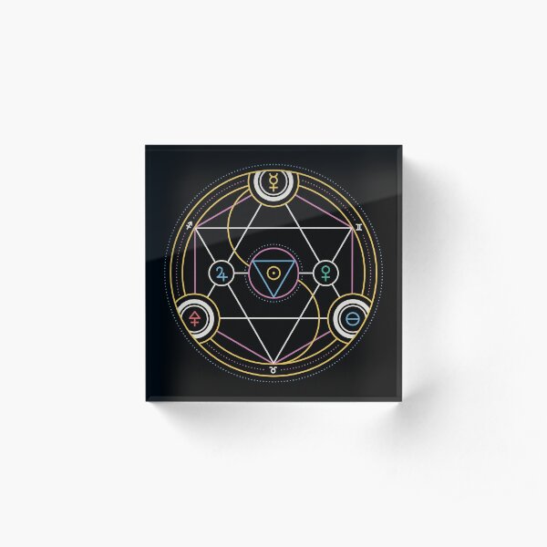 Alchemy Transmutation Circle - Self-development Symbol Acrylic Block