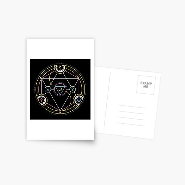 Alchemy Transmutation Circle - Self-development Symbol Postcard