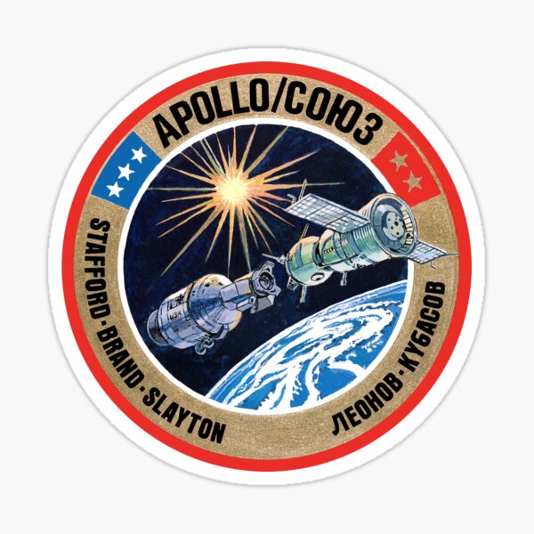 Apollo–Soyuz Test Project (ASTP) Logo Sticker