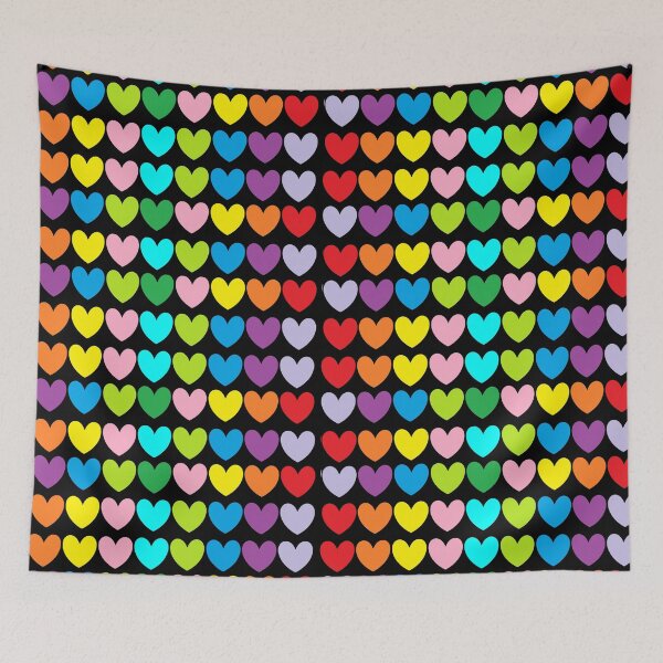 Item preview, #68 Rainbow Rainbow Hearts! designed and sold by RebHep.