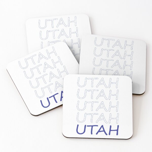 Artikelvorschau, Utah Repeating Blue Bold Großbuchstaben entworfen und verkauft von artbylukas.