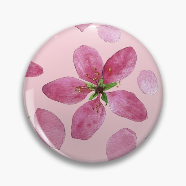 Item preview, Pressed apple blossom watercolor seamless pattern designed and sold by Yulia Chepurova.