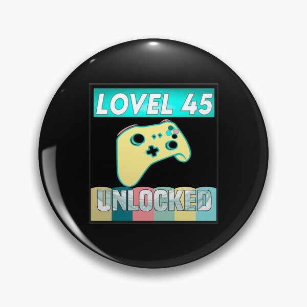 Item preview, Level 45 Unlocked Video Gamer 45th Birthday Gifts  designed and sold by MR20.