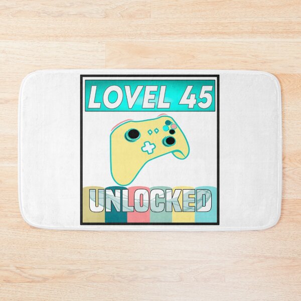 Item preview, Level 45 Unlocked Video Gamer 45th Birthday Gifts  designed and sold by MR20.
