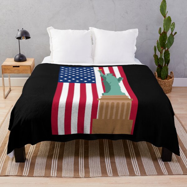 Item preview, Statue of Liberty on the American Flag - Fourth of July Design designed and sold by TrendsnHolidays.
