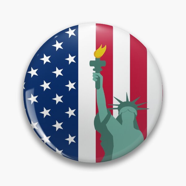 Item preview, Statue of Liberty on the American Flag - Fourth of July Design designed and sold by TrendsnHolidays.
