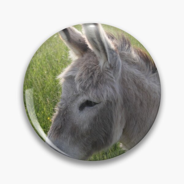 Item preview, Adorable grey donkeys in the high grass meadow	 designed and sold by EstelleRossetti.