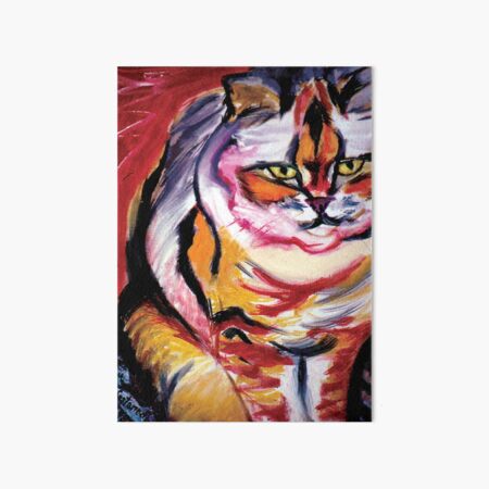Red Cat - Enhancement for Fame, Reputation and Social Life Art Board Print