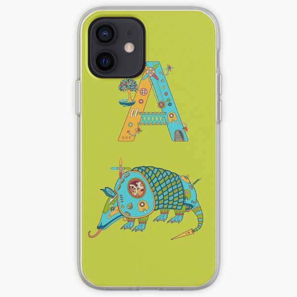 A for Armadillo, from the AlphaPod collection iPhone Soft Case