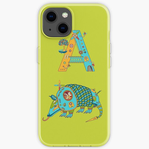 A for Armadillo, from the AlphaPod collection iPhone Soft Case