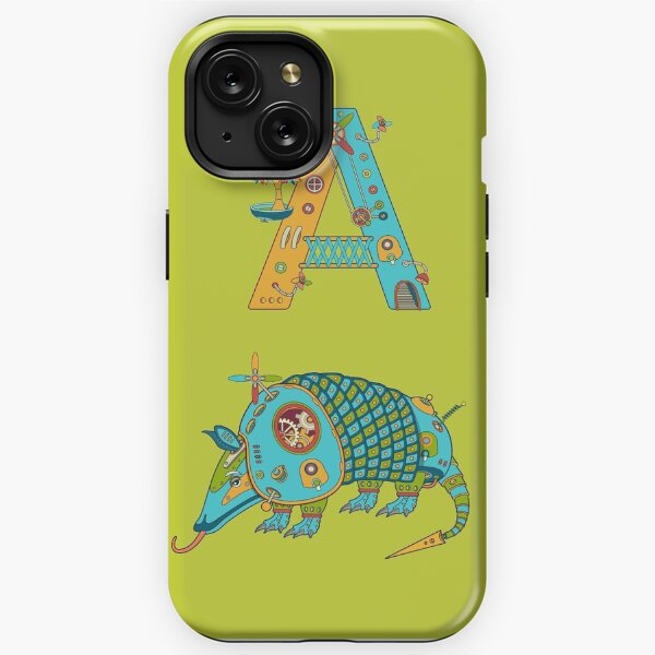 A for Armadillo, from the AlphaPod collection iPhone Tough Case