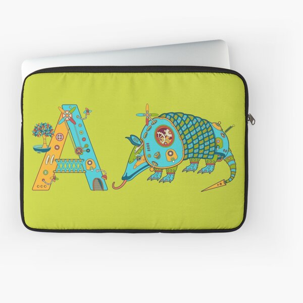 A for Armadillo, from the AlphaPod collection Laptop Sleeve