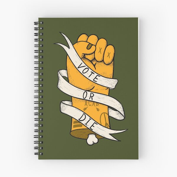 Item preview, Vote or Die - (3 Colors Available) Fist of Power - Yellow Pantone Chive Green | End Racism | Vote Him Out Save America | Stay Together | Together we can stand |Speak Up | Pop Surrealism Lowbrow Art  designed and sold by Any Color Designs.