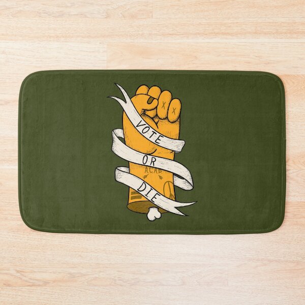 Item preview, Vote or Die - (3 Colors Available) Fist of Power - Yellow Pantone Chive Green | End Racism | Vote Him Out Save America | Stay Together | Together we can stand |Speak Up | Pop Surrealism Lowbrow Art  designed and sold by Any Color Designs.