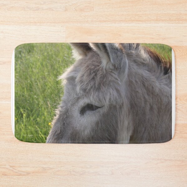 Item preview, Adorable grey donkeys in the high grass meadow	 designed and sold by EstelleRossetti.