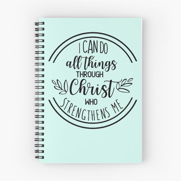 Item preview, Christian Design - I can do all Things through Christ Who Strengthens Me Philippians 4:13 designed and sold by palmsandprints2.