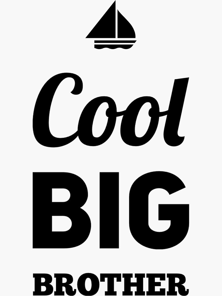 "cool bog brother" Sticker by yaraprint Redbubble