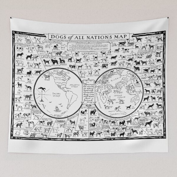 Item preview, Dog lf all nations map: 1936 designed and sold by ebrawne.