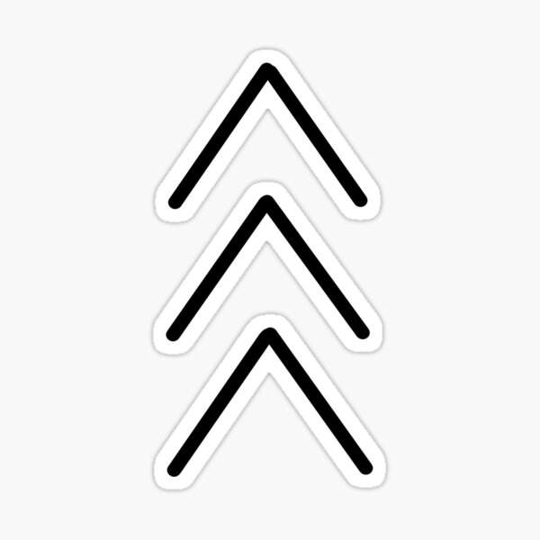 Upwards Sticker