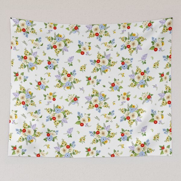 Item preview, Pattern with colorful flowers. designed and sold by Naddya.