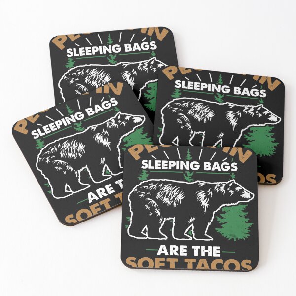 Item preview, Bear graphic - People In Sleeping Bags Are Soft Tacos designed and sold by Lisbob.