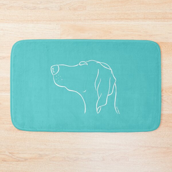 Item preview, Magyar Vizsla silhouette outline white designed and sold by LivHana.