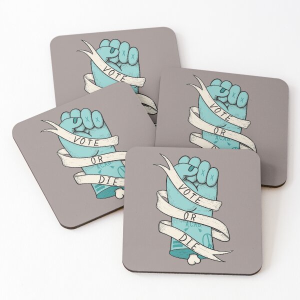 Item preview, Vote or Die - (3 Colors Available) Fist of Power - Blue Pantone Ash | End Racism | Vote Him Out Save America | Stay Together | Together we can stand |Speak Up | Volunteer | Pop Surrealism Lowbrow Art  designed and sold by Any Color Designs.