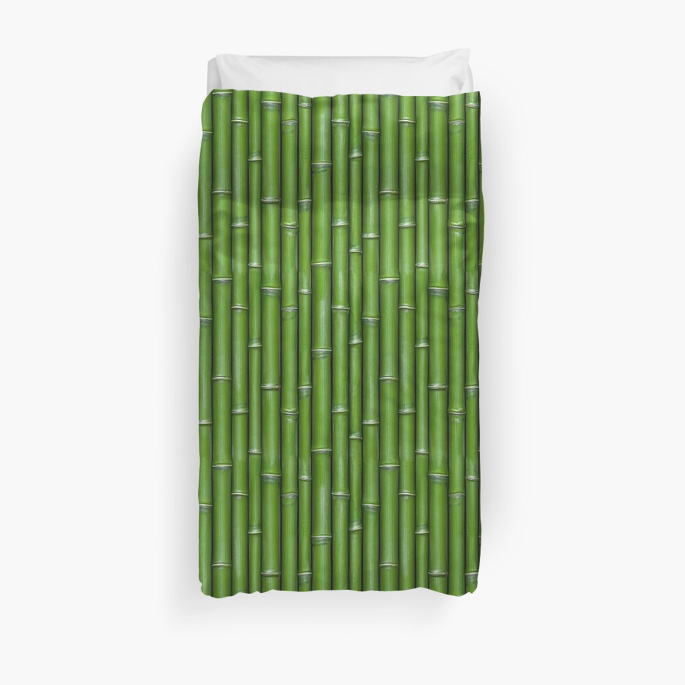 "Green Bamboo Pattern Design" Duvet Cover by ManateesDesign Redbubble