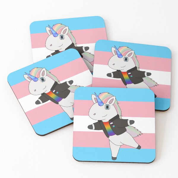 Item preview, Pride Unicorn-Transgender Background-Asexual and Polyromantic Pins designed and sold by Kai Buro.