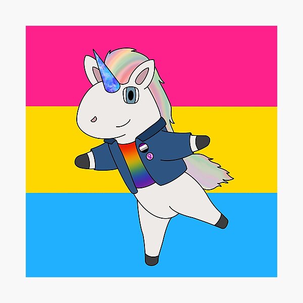 Pride Unicorn Pansexual Background Asexual And Female Pins