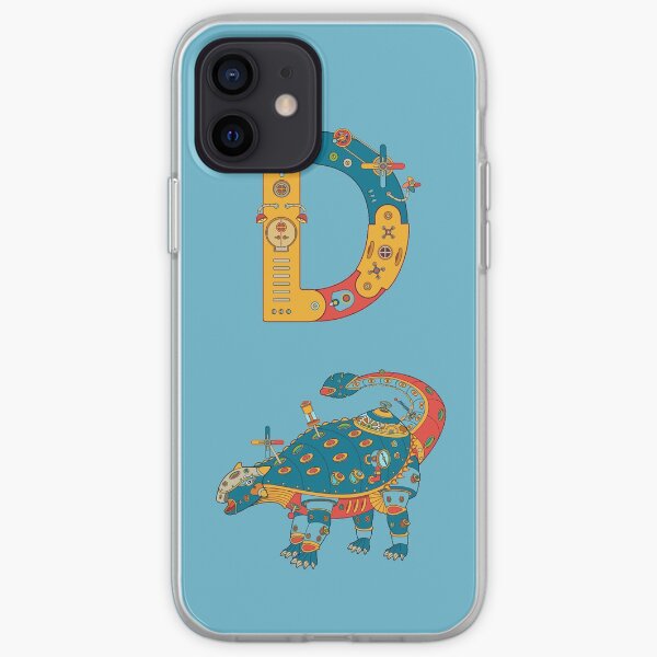 D for Dinosaur, from the AlphaPod collection iPhone Soft Case