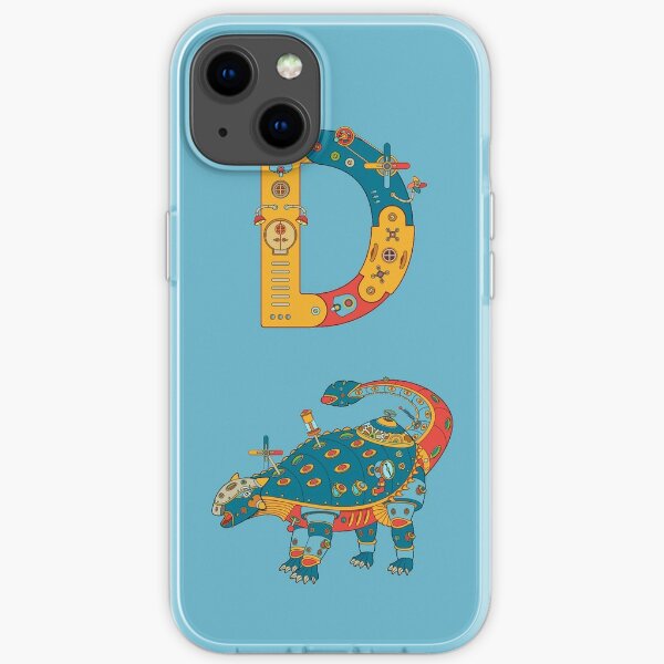 D for Dinosaur, from the AlphaPod collection iPhone Soft Case
