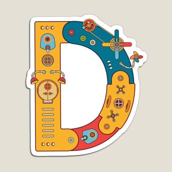 D for Dinosaur, from the AlphaPod collection Magnet