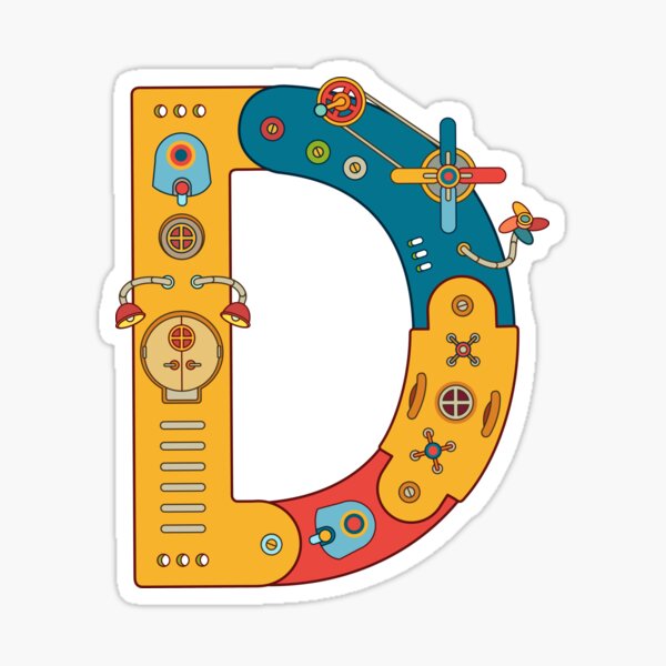 D for Dinosaur, from the AlphaPod collection Sticker