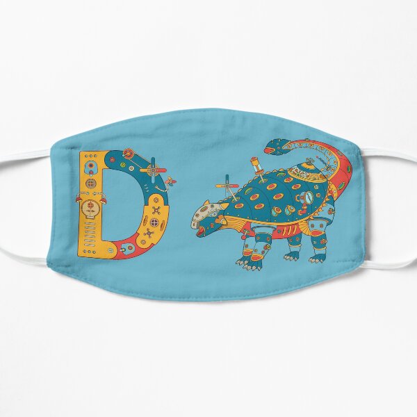 D for Dinosaur, from the AlphaPod collection Flat Mask