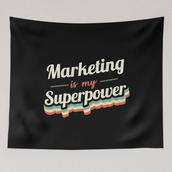Item preview, Marketing is my Superpower  designed and sold by Custom365.