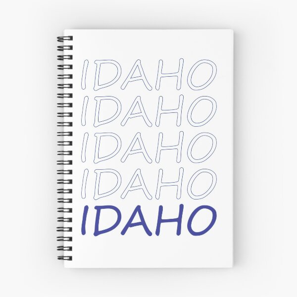 Item preview, Idaho Repeating Blue Bold Uppercase designed and sold by artbylukas.